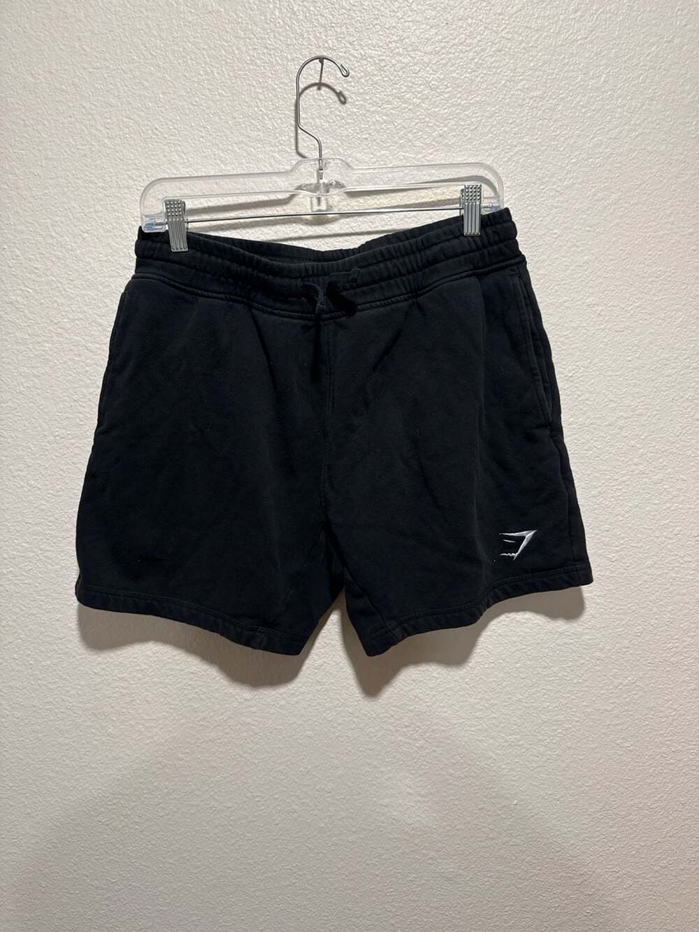 Gymshark Crest Shorts Black Fleece Sweat Shorts